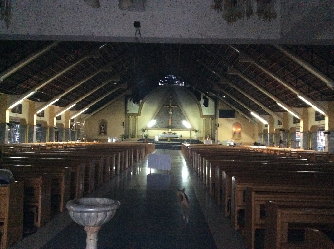 Praying Inside The Church