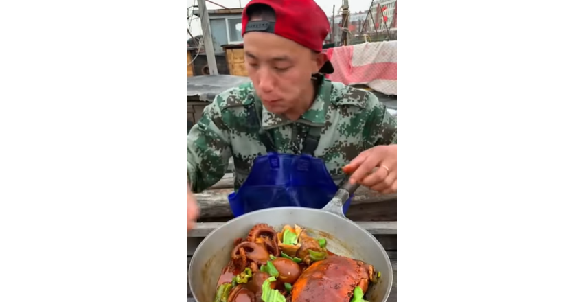 This guys has been eating seafoods since years ago