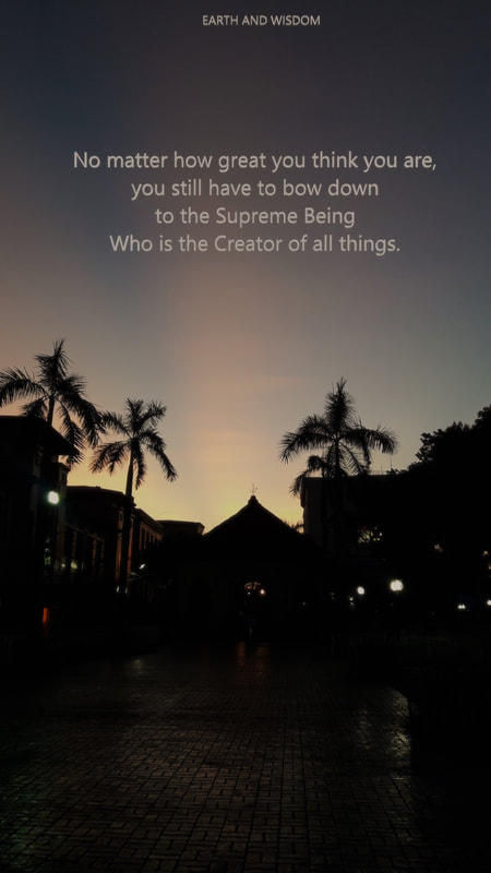 The Supreme Being, The Creator Of All Things