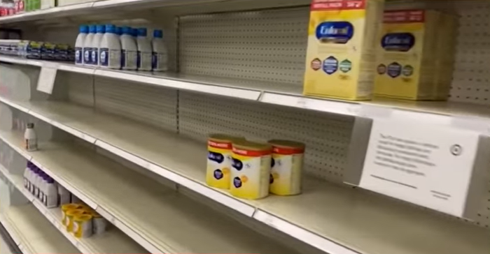 Baby formula shortage in the US.