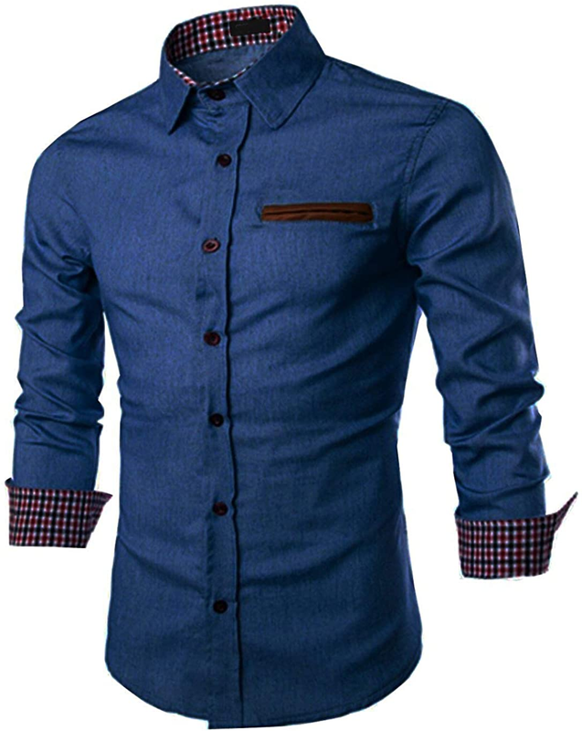 COOFANDY Men's Casual Long Sleeve Dress Shirt