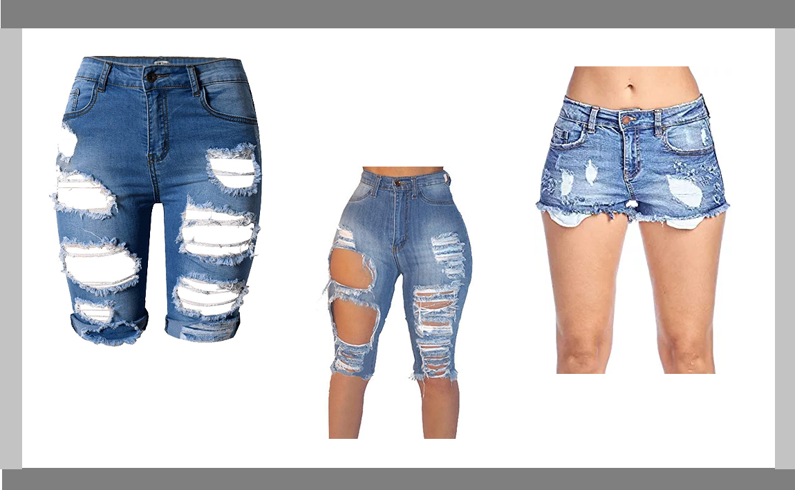 Ripped, Distressed Or Destroyed Shorts