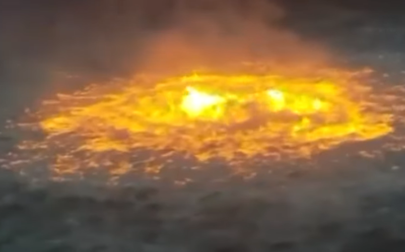Massive "Fire In The Sea" In The Gulf Of Mexico
