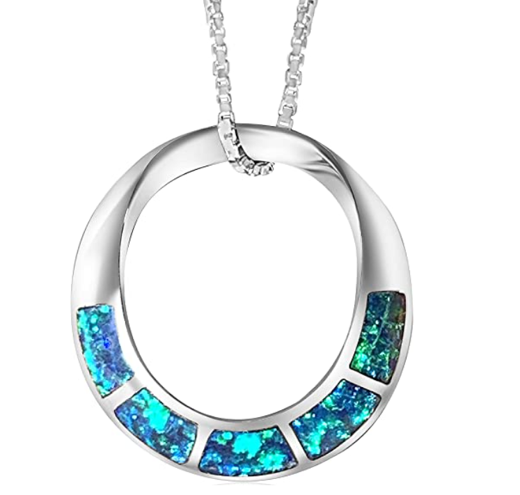 Masterpiece Opals and Gems 925 Sterling Silver Opal Pendant
