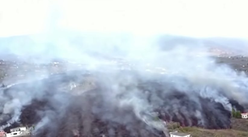 The long-dormant Cumbre Vieja volcano on the Spanish island of La Palma erupts.
