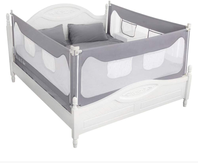 90CM Height Adjustable Folding Kids Safety Bed Rail
