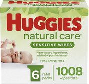 Baby Wipes Huggies Natural Care Sensitive