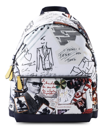 FENDI Nylon Graphic Backpack