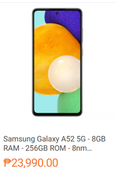 Samsung Galaxy A52 5G - 8GB RAM - 256GB ROM