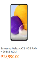 Samsung Galaxy A72 [8GB RAM + 256GB ROM]