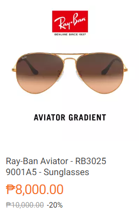 Ray-Ban Aviator - RB3025 9001A5 - Sunglasses