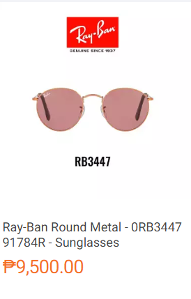 Ray-Ban Round Metal - 0RB3447 91784R - Sunglasses